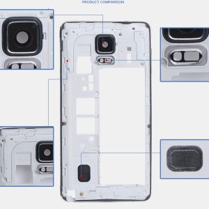 Middle Frame Housing With Rear Camera Lens Replacement For Samsung Galaxy Note 4 N9100 N9106W N9108V N9109W N910F/U - Image 3