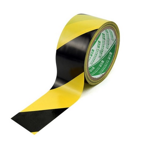 PVC Yellow-Black Warning Labels Stickers Floor Tape – 48mm*30m