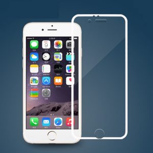 Full Coverage Tempered GLass 3D Metal Edge For iPhone 6-8Plus (Colorful Titanium Metal Edge)