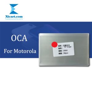 50PCS OCA Film Optical Clear Adhesive Double-side Sticker for Motorola Series, Thickness: 0.25mm