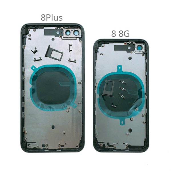 Back Cover Rear Housing with Glass & Side Buttons for iPhone 8 / 8 Plus