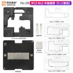 AMAOE 6 IN 1 Middle layer reballing stencil station kits for iphone X XS XSMAX 11 12 13 11Pro/Max