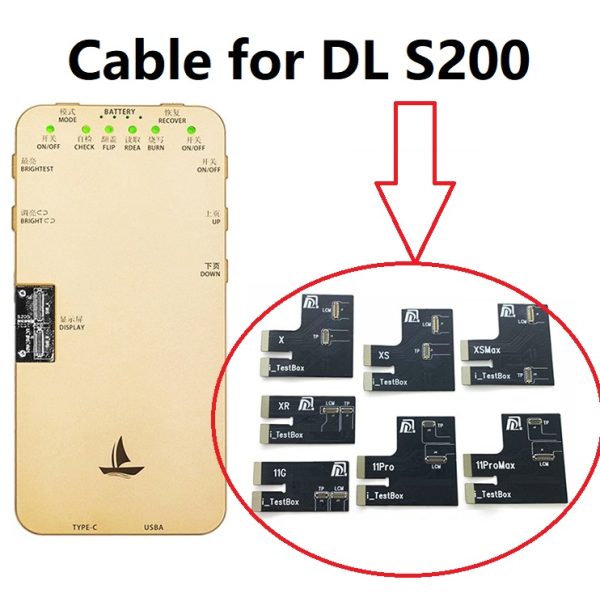 cablefordls20015066d8df39e4c1e iPhone Tester Cable for DL S200 / S300 LCD Screen Tester Programmer # DL