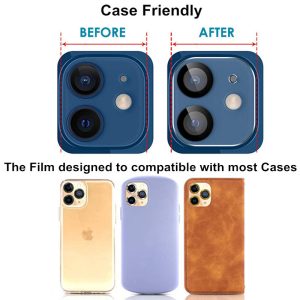 [5pcs] - Camera Lens Protector Tempered Glass Camara Protective Cover For iPhone 11-14ProMax - Image 5