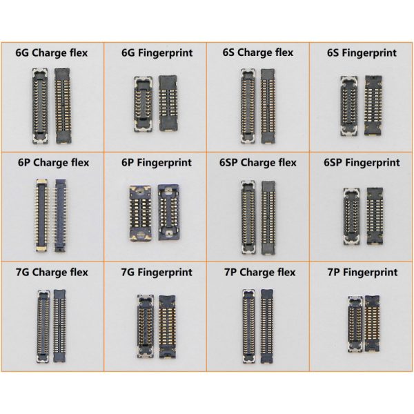 Charge Flex & Fingerprint Mainboard / Flex Socket for iPhone 6 / 6 Plus / 6S / 7 / 8 / X