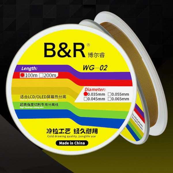 Cold Drawing Alloy Wire Cutting Wire for Separating Mobile Screen Panel LCD # B&R WG-02