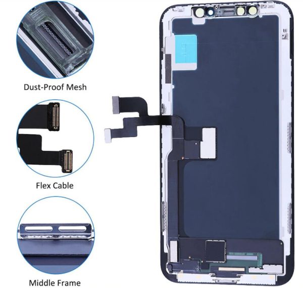 Complete LCD Screen Assembly with Bezel for iPhone Xs