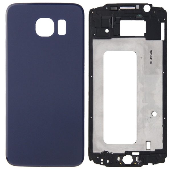 Cover Case Front Housing LCD Frame Bezel Plate + Battery Back Cover Replacement for Samsung Galaxy S6 G920