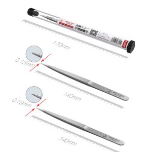 Non-magnetic Pointed Stainless Steel Tweezers #MEGA-IDEA