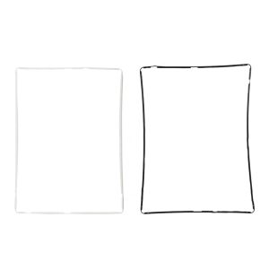 Digitizer Touch Screen Frame Bezel for iPad 2 / 3 / 4 – Black / White