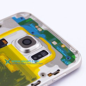 For Samsung Galaxy S6 Edge Back Mid Middle Frame Rear Housing Cover Bezel S6edge Replacement part repair parts