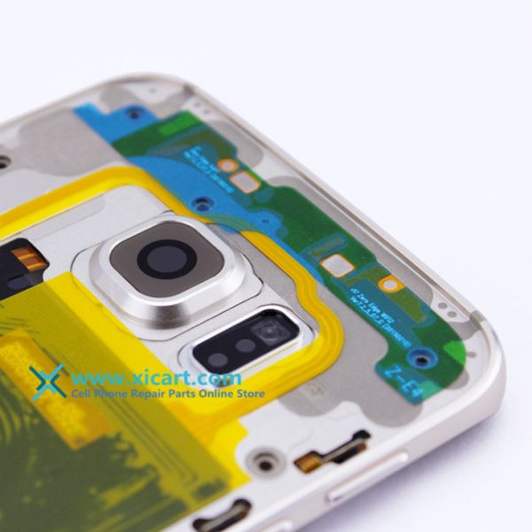 For Samsung Galaxy S6 Edge Back Mid Middle Frame Rear Housing Cover Bezel S6edge Replacement part repair parts