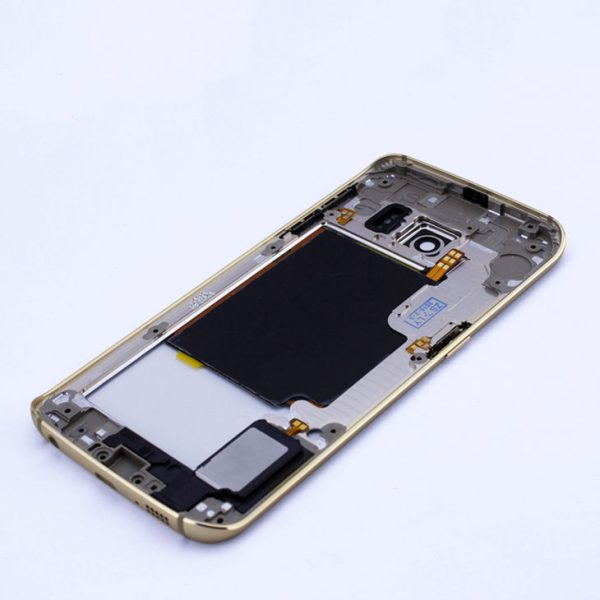 For Samsung Galaxy S6 Edge Back Mid Middle Frame Rear Housing Cover Bezel S6edge Replacement part repair parts