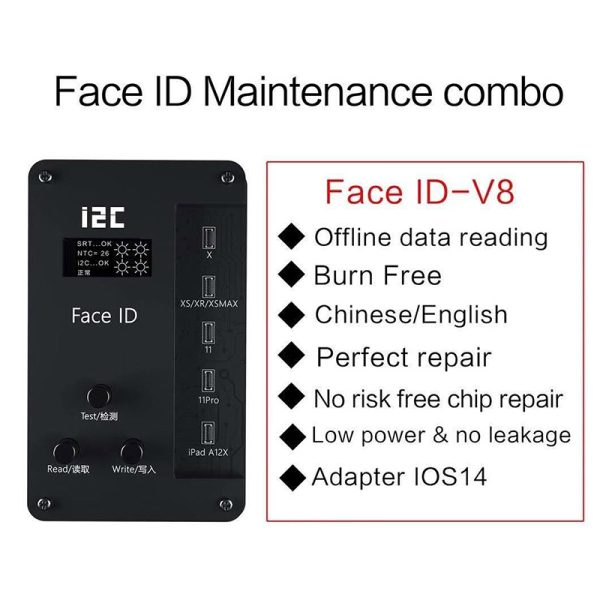 i2C IFace-V8 Face Dot Matrix Projection Repair Dot Projector For iPhone X-12Pro max Face ID Repair Replace Dot Matrix Cable