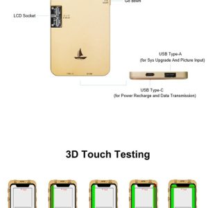 DL S200 LCD Screen Tester Programmer Tester Box For iPhone 6s To 12 Pro Max True Tone & Light Sensor Recover & LCD Display / Touch & 3D Touch # DL - Image 3