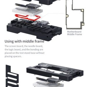 Mega-Idea Motherboard Test Fixture iSocket Jig for iPhone 11Pro Max 11pro 11 XSMAX XS X Logic Board Function Fast Test Holder