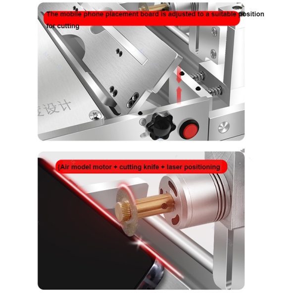 Curved/Straight Screen Cutting Machine with Precision Infrared Location Inclined Edge Glass Cut Separator for iPhone Samsung