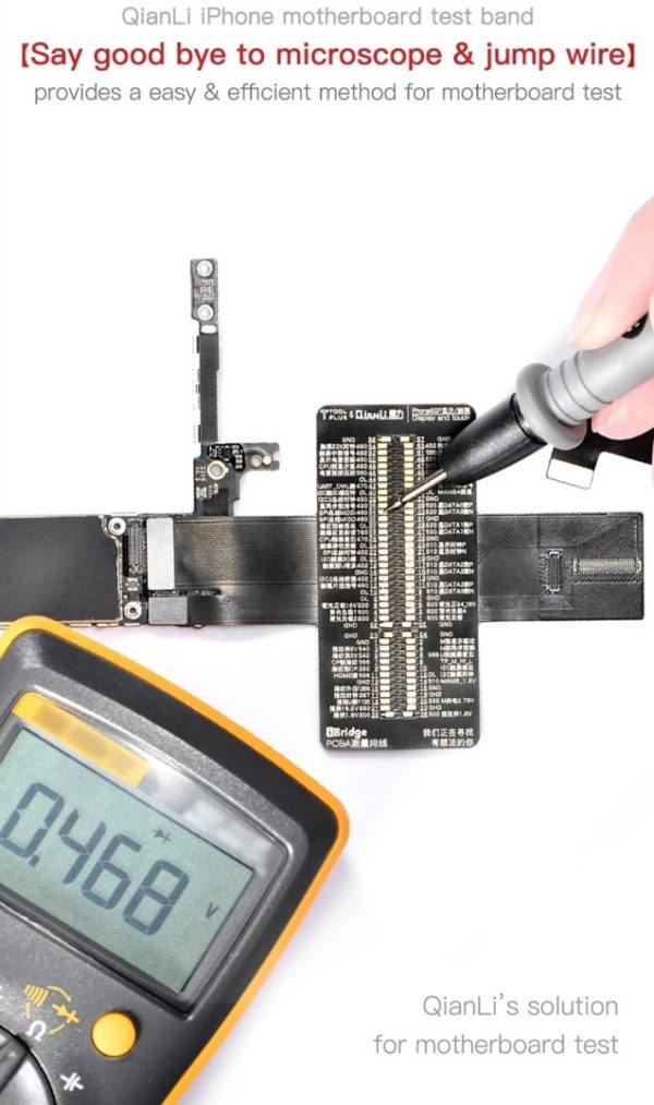 Qianli Tool iBridge Test Cable for iPhone X 8P 8G 7P 7 6SP 6S 6P 6 Motherboard Fault Display Touch Tail Plug Rear Camera