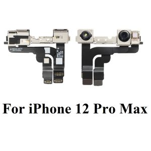 Front Camera For iPhone 12 mini 12 pro MAX Front Camera Flex Cable With Cam Plastic Ring Holder Proximity Sensor Facing
