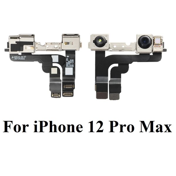 Front Camera For iPhone 12 mini 12 pro MAX Front Camera Flex Cable With Cam Plastic Ring Holder Proximity Sensor Facing