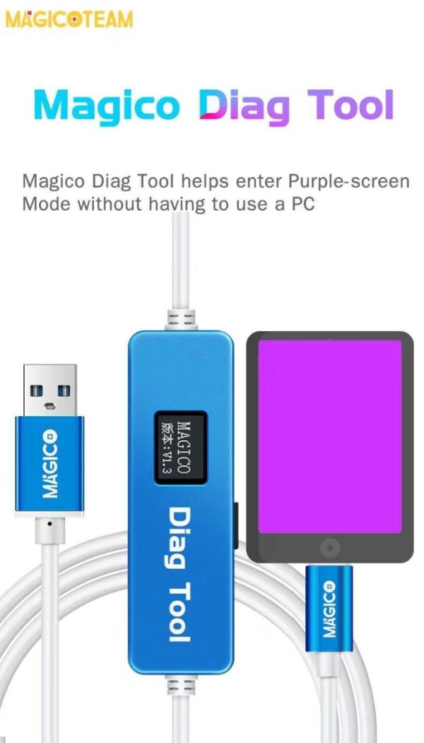 MAGICO DIAG TOOL One Button Purple Screen DFU Free iPad / iPhone Bottom Layer Repair and Unbind WiFi