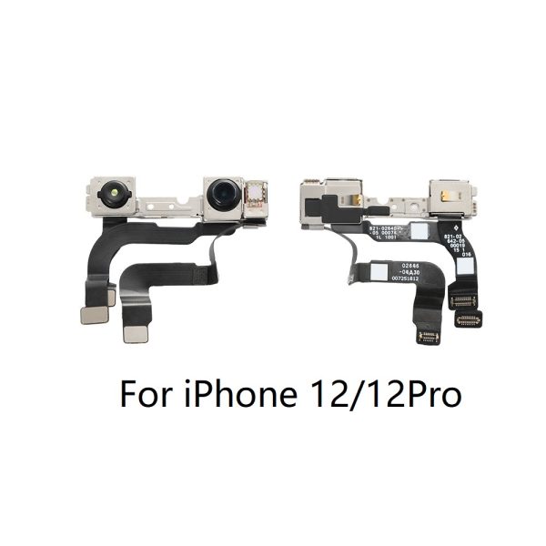 Front Camera For iPhone 12 mini 12 pro MAX Front Camera Flex Cable With Cam Plastic Ring Holder Proximity Sensor Facing