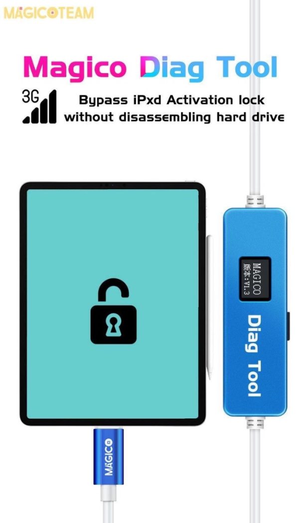 MAGICO DIAG TOOL One Button Purple Screen DFU Free iPad / iPhone Bottom Layer Repair and Unbind WiFi