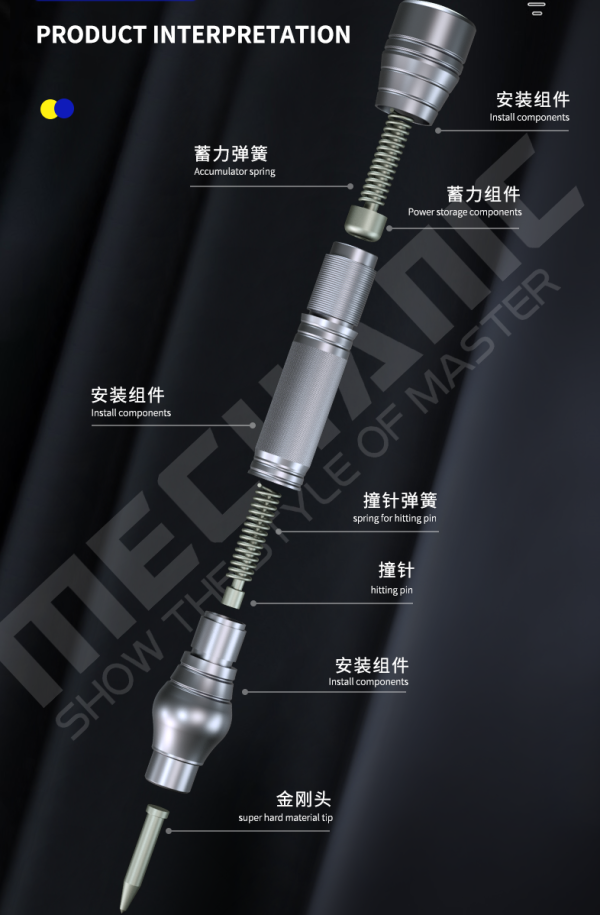 MECHANIC BREAKING TOOL Glass rear cover blasting pen for iPhone X-11ProMAX Huawei P/Mate lens disassembly and repair