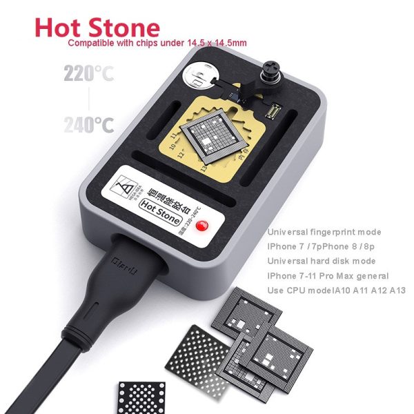 Hot Stone Constant Temperature Fixture for IPHONE 7-11 Pro Max NAND CPU Fingerprint CHIP Welding Platform Delete Glue