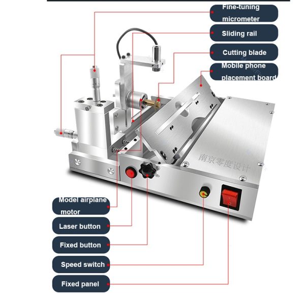 Curved/Straight Screen Cutting Machine with Precision Infrared Location Inclined Edge Glass Cut Separator for iPhone Samsung