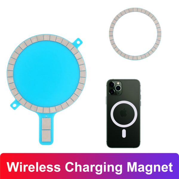 he8c09e30a12348acbecaa8a570f64ef2c Wireless Charging Magnet For iPhone 12 Pro Max Magnetic Sticker For 13 12 Mini Mobile Phone Case For Magsafe Mag Safe