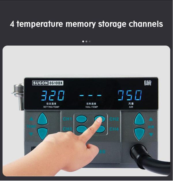 heat gun lead free hot air soldering station microcomputer temperature Rework Station #Sugon 8610DX