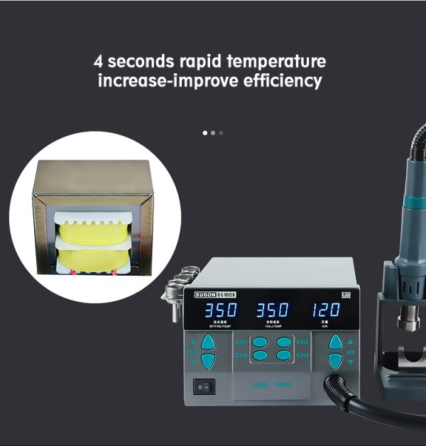 heat gun lead free hot air soldering station microcomputer temperature Rework Station #Sugon 8610DX
