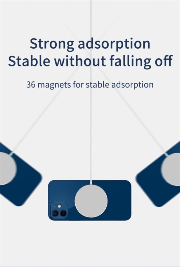 15W Magnetic Wireless Charger For iPhone 12 Pro Max Mini Qi Fast Charger