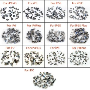 Complete Kit Full Set Screws with Bottom Dock Screw Replacement Inner Accessories Bolt for iPhone