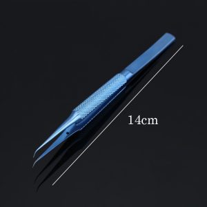 Titanium Alloy/Stainless Steel Professional Repair Tool 0.15mm Edge Precise Fingerprint Fly Line Picker Tweezers Straight Bend - Image 3