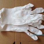 20 Pairs/lot White Knitted Cotton Gloves Work Gloves