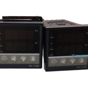 Dual Digital PID Temperature Controller Control Rex-C100 4Digits LED Display Thermostat
