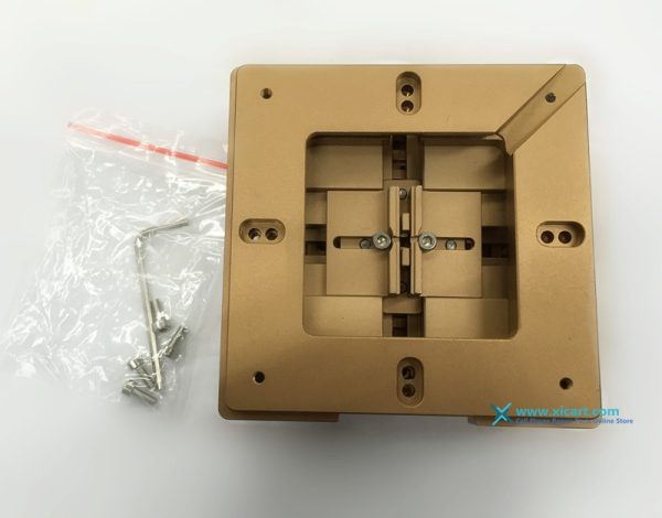 Reballing BGA Station with Wheel Adjustment 80 x80mm & 90mm x 90mm Stencils Template Holder