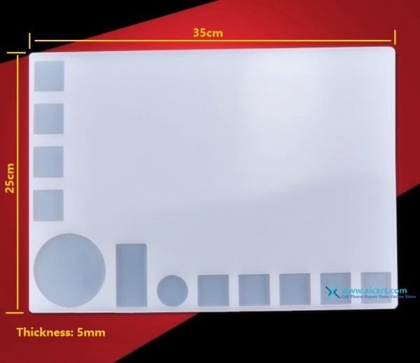 High Tempersture Silicone Pad Anti-static Non-slip Mat For Cellphone & PC Repair