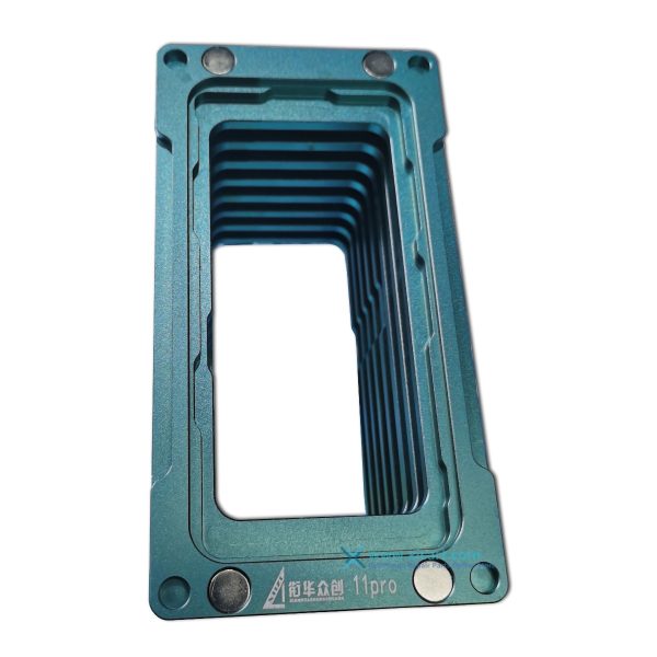 Magnetic Adsorption Frame Bezel Installation Mold Holder for iPhone X /Xs /11/12/13/14 mini / Pro / Max – Aluminium #XHZC