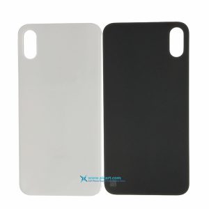 Back Battery Cover Rear Glass Replacement Parts for iPhone  X - Black / White - Image 3