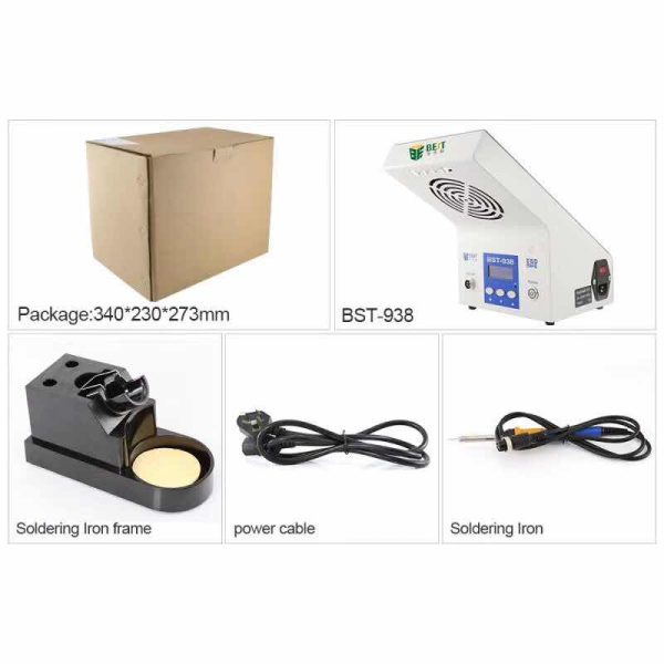 Soldering Station With Smoke Absorber Fan #BEST BST-938