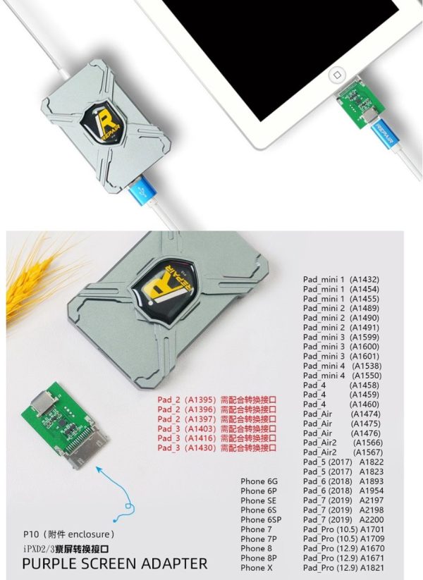 iRepair P10 DFU BOX for iPhone 6 7 8 X Serial Number Read Write One-Click Unpack WiFi and All Other Syscfg Data No
