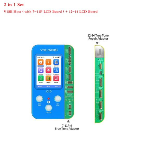 JC Phone Reading Programmer V1SE Face ID 6 in 1 JCID Photosensitive Original Color Dot Matrix Board For Iphone Ture Tone