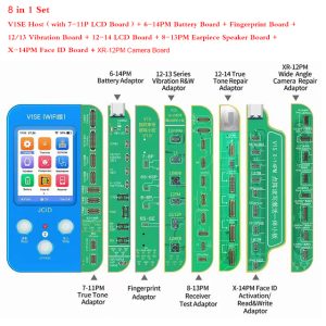 JC Phone Reading Programmer V1SE Face ID 6 in 1 JCID Photosensitive Original Color Dot Matrix Board For Iphone Ture Tone