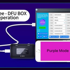 JC B-BOX C3 DFU Box Window DCSD Cable For IOS A7-A11 One Key Purple Mode for iPhone & iPad Unlock WIFI Modify NAND Syscfg