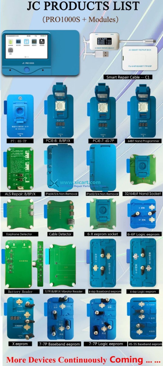 JC Pro1000S Multi-Functional Phone Chip Programmer