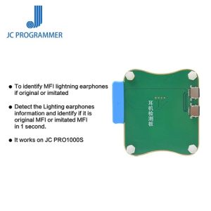 JC PRO1000S Programmer Battery/Lighting Cable/Earphone/Vibration Detection TestTool for iPhone 5 – X