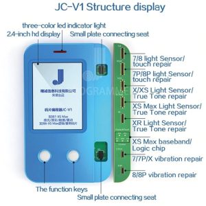 JC V1 EEPROM Programmer for iPhone 11 Pro Max 11 Pro X XR XS XS MAX 8P 7 Original Color/Touch Vibrator Repair Logic Board